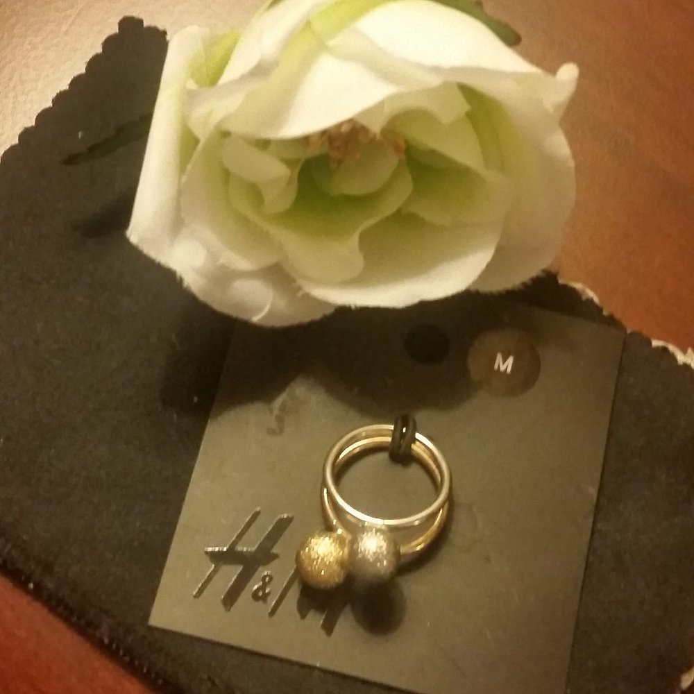 H&M Gold/Silver Ball Rings